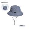New Summer Waterproof Bucket Hat Men's Outdoor Fishing Mountaineering Hat Folding Storage Color Matching Sunshade Sun Protection Hat Children