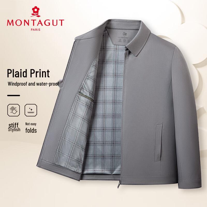 MONTAGUT Men's Windproof Water-repellent Lapel Jacket