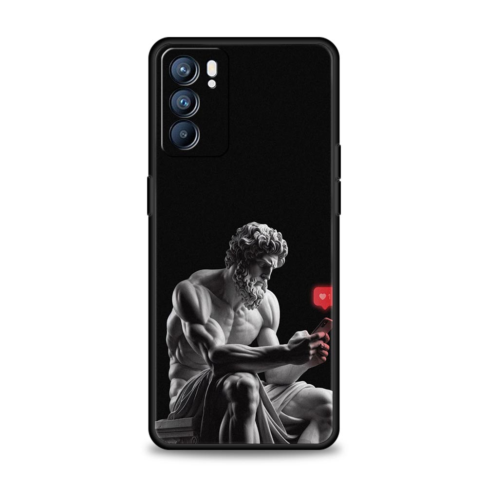 Ancient greek sculpture Phone Case For Oppo A54 A53 A52 A15 A95 A16 A78 A79 A80 A98 4G Find X5 X6 Reno10 12 13 F Pro 5G Cover