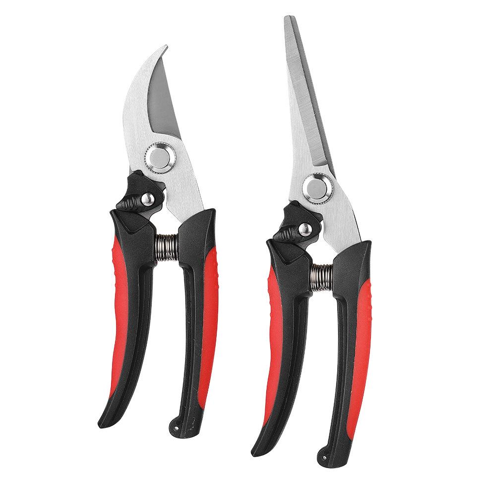 Multi-functional Stainless Steel Pruning Shears for Gardening, Bonsai, Fruit Trees, Grapes, and Peppers.