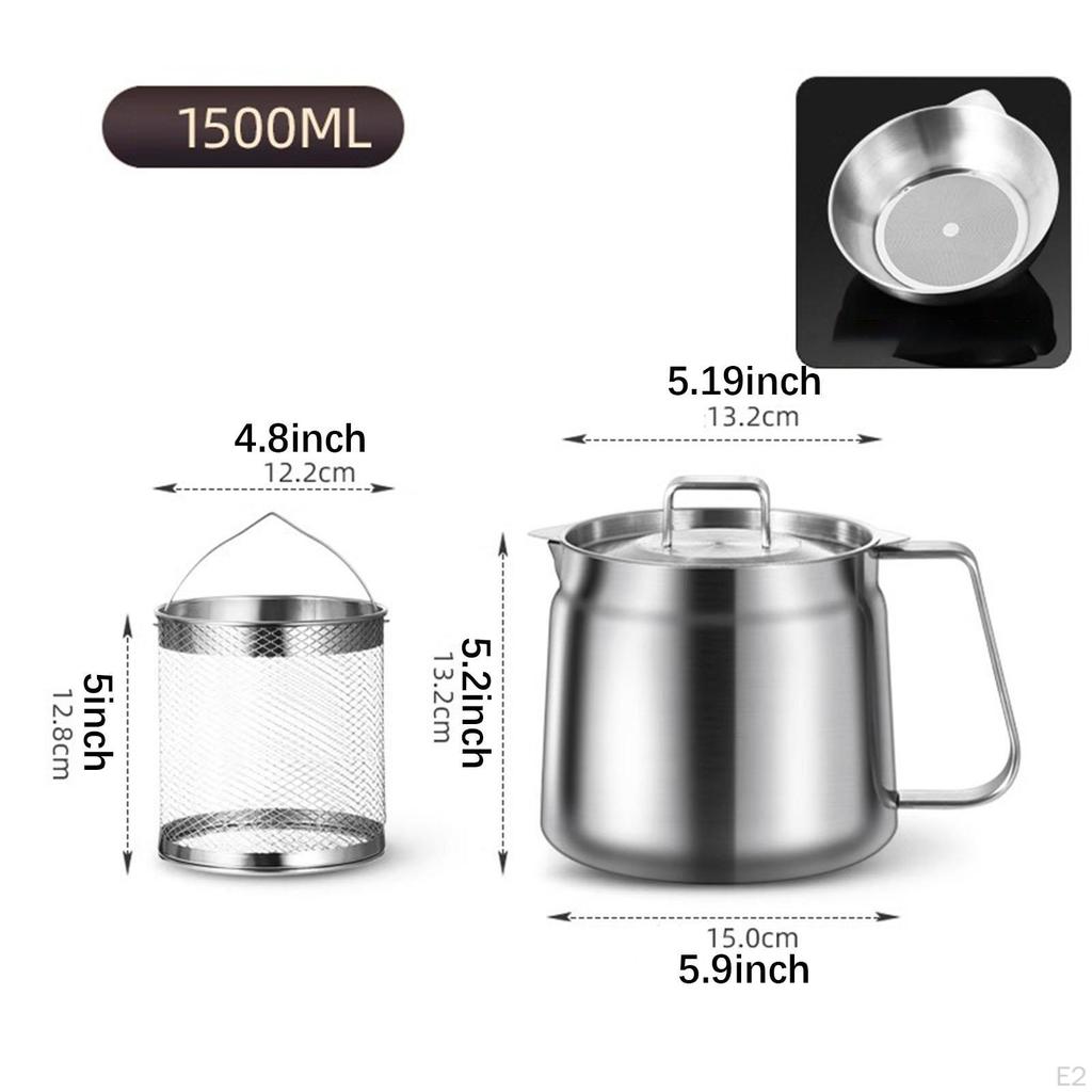 Deep Fryer , Versatile Container with Handle