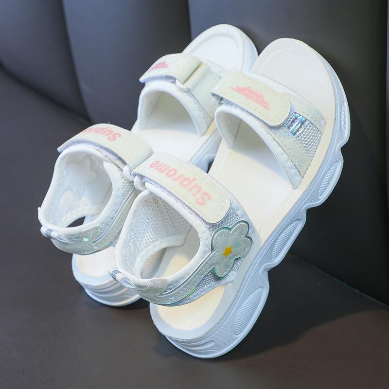 Summer Fashion Girl Beach Shoes Soft Sole Cartoon Flower Sandals Sports Shoes