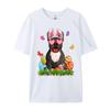 Cute French Bulldog Dog Bunny Ears Easter Eggs Easter Day Graphic T Shirts 100 Cotton Anime T Shirts Mardi Gras