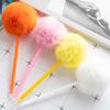 5 Pièces Stylo Bille Pompon Pelucheux Remplisseurs de Bas de Noël Fourniture de Fête de Noël pour Adultes Écriture Journalisation