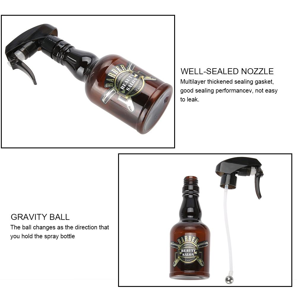 Hairdressing Spray Bottle Salon Barber Hair Tools Water Sprayer (Black)