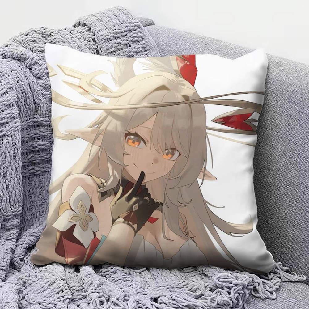 Genshin Impact Alice Pillow Covers Home Sofa Cushion Covers and Aecorative Custom
