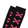 Womens Cross Bone Pattern Thigh High Stockings Ladies Halloween Girls Over The Knee Socks