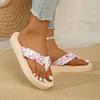 2025 Fashion Women Flip Flops Summer Beach Platform Slippers Casual Outside Wedges Sandals Summer Women Shoes