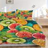 3pcs Fruit Bedding Cover Set, Fashion Classic Popular Print Bedding Set, Soft Comfortable, All Season Use, For Bedrooma0819107