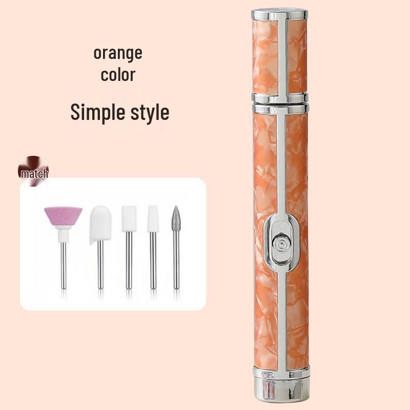 Compact Gray Electric Nail Polisher & Dead Skin Remover Tool
