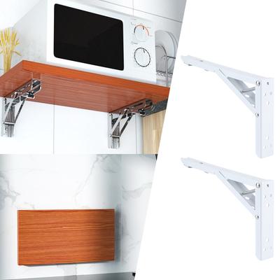 2ks trojúhelníkové skládací konzoly Nástěnná police podpěra stolu Kovová konzola pro těžký provoz