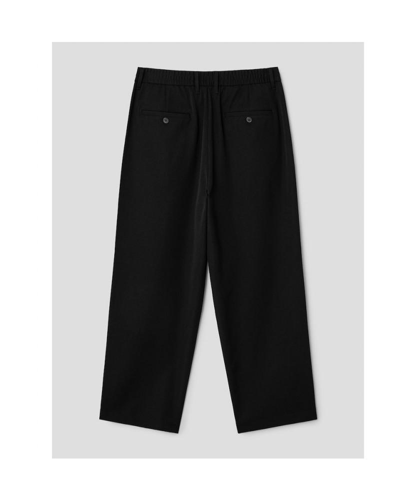 8seconds [Everyday Slacks] Wide Fit Spring Setup Slacks Black