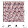 Delicate Pink Rose Printed Shower Curtain Bathroom Decor Waterproof Home Decor (180X240Cm)