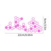 Waterproof Honeycomb Gear Decals, Racing Motorcycle Stickers, Durable Vinyl Decor for Moto Fairing Fuel Tank Helmet Accessories