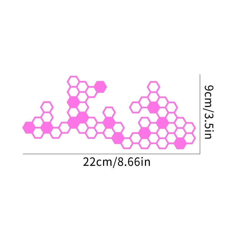 Waterproof Honeycomb Gear Decals, Racing Motorcycle Stickers, Durable Vinyl Decor for Moto Fairing Fuel Tank Helmet Accessories