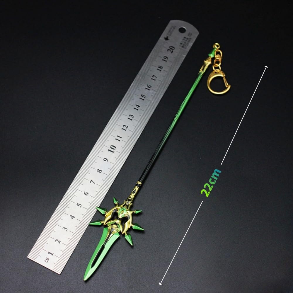 [Akixen] Genshin Impact Xiao Hepu Keychain, Cosplay Anime Prop, Lightweight Accessory, Fashion Goods, Halloween Gift, Christmas Gift