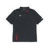 Custom  Fire Logo Casual Sports Training Breathable Short Sleeve Polo Shirt Unisex Polo Shirts Black 21500537-001(TEAM702-A13)