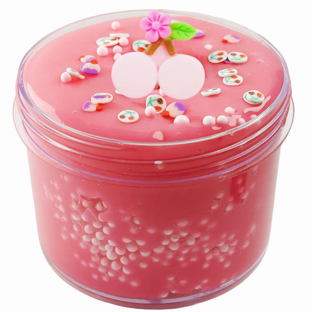Crystal Mud Does Not Stick To Your Hands Pearl Milk Tea Slime Bubble Glue Children's Toy Set Decompression Color Mud