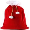 Large Santa Claus Gift Bag With Drawstring Velvet Xmas Present Sack For Toys Holiday Decor 1PC 