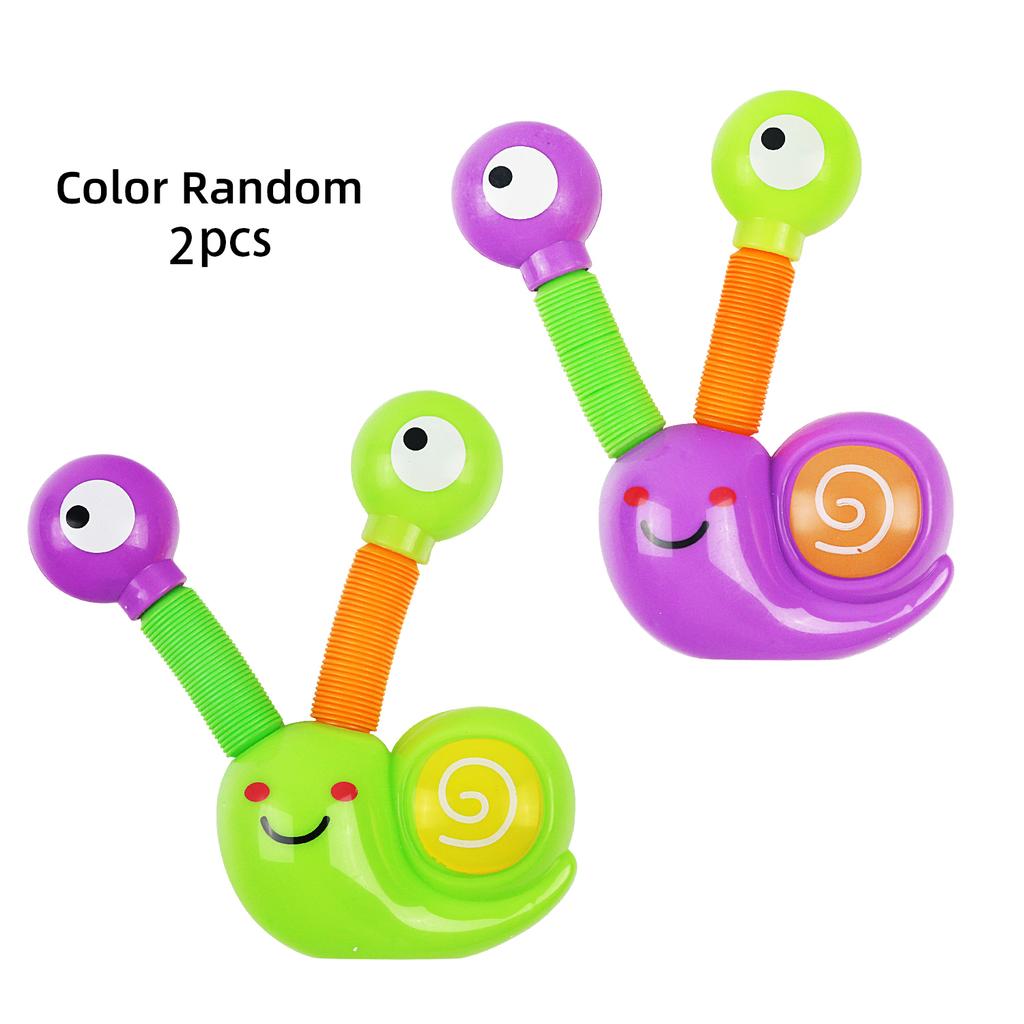 Luminous Telescopic Snail Decompression With Light Telescopic Tube Creative Novelty Decompression Toy Random Color