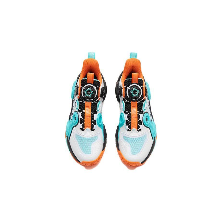 Anta Shaped 2 Comfortable Sports Non-Slip Wear-Resistant Mid-Top Kids Basketball Shoes Kids Basketball Shoes Jupiter-Orange 312321102H-3