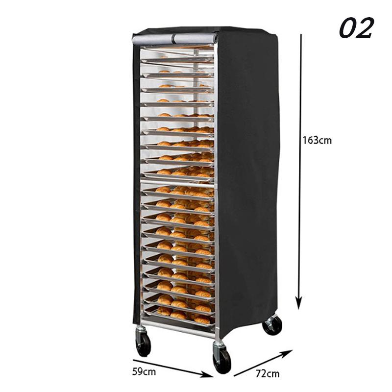 Wasserdichte Staubdichte Kuchenständer Abdeckungen: Einzeltür-Schutzhüllen für Kuchenständer-Racks Oxford-Stoff Brotkorb-Abdeckung