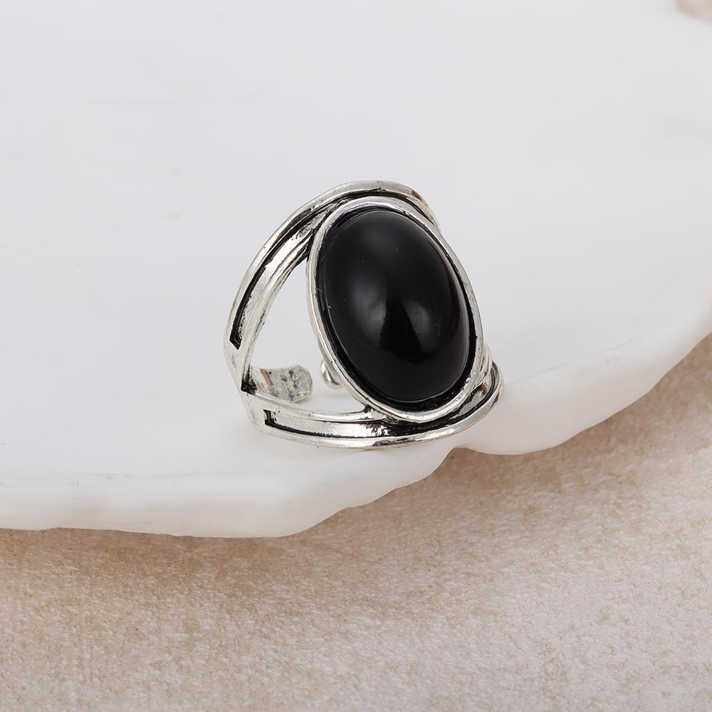 2024 NEW Elegant Vintage Big Stone Rings for women men Vintage Sculpture Flower Finger Rings