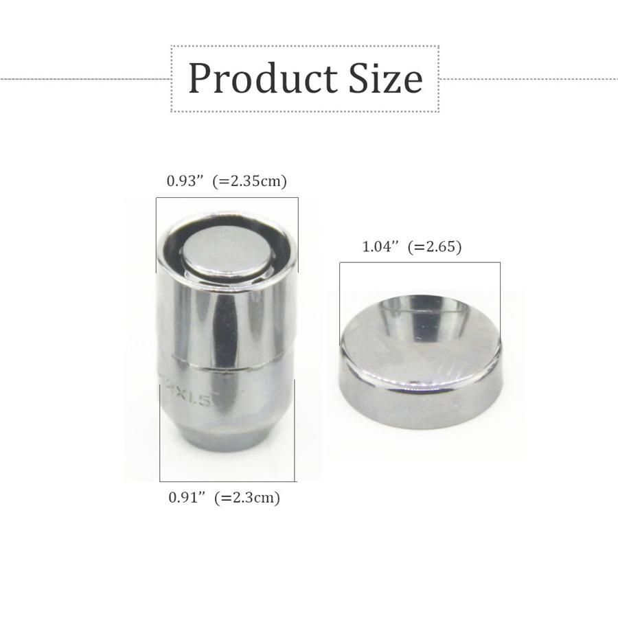 Car Steel M12x1.25 Wheel Lock Lug Nut +4 Pcs Anti Theft Locking Nut w/ 2 Key Set