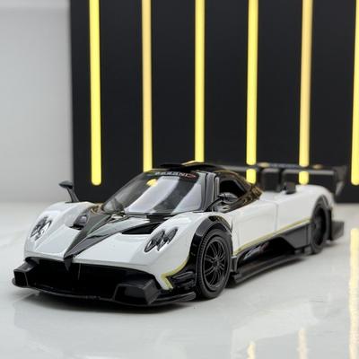 Simulation 1/32 Pagani Zonda R Super Sportwagen Modell Druckguss Metall Miniatur Voiture Sammlung Heimdekoration Junge Geschenk Spielzeugauto