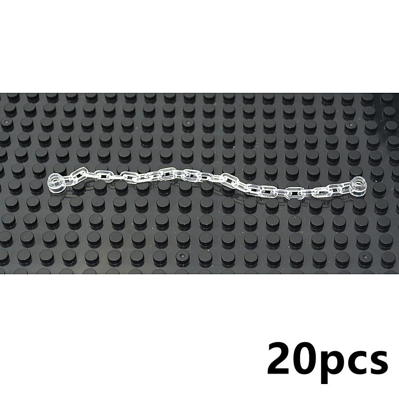 20Pcs/set Chain Bricks Military Building Block City military Scene Accessory MOC DIY Parts 30104 92338 chain Toys For Children