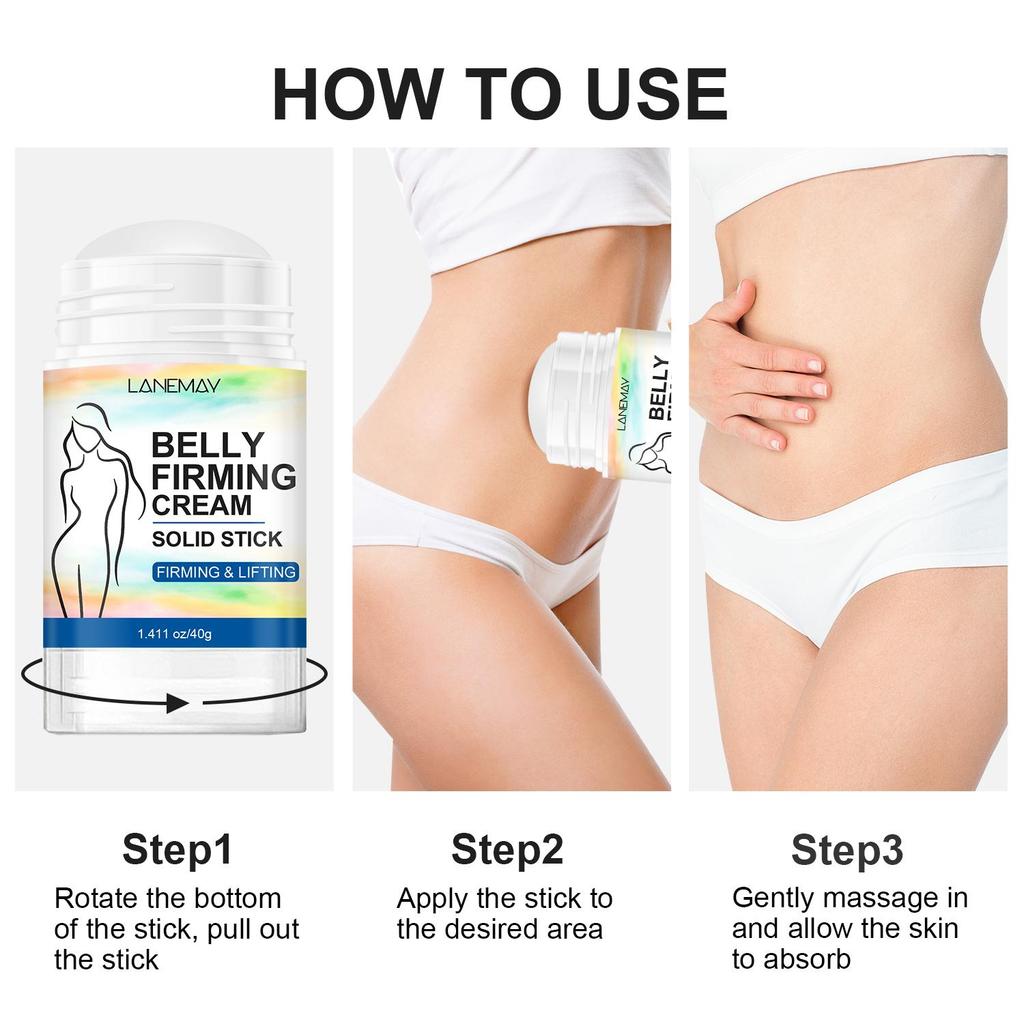 Straffende Creme für den Bauch – Spendet Feuchtigkeit und strafft die Haut, macht die Haut glatt und hydratisiert – feuchtigkeitsspendende Lifting-Körperlotion für Frauen und Männer, 40 g