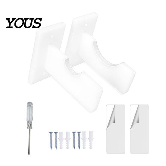 Baseball Bat Display Case 2PCS Acrylic Stands, Wall Mount Space Saving Hanging Shelf Holders, Soft Lining Protection Organizers for Sports Memorabilia