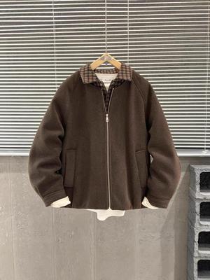 Men's Winter Faux Two-Piece Patchwork Cotton Jacket – Light Luxury, High-End Fashion, Trendy Simple Style