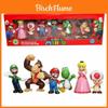Set de șase Figurine de Acțiune Super Mario Bros cu Luigi, Yoshi și Ciuperci Colectabile pentru Copii