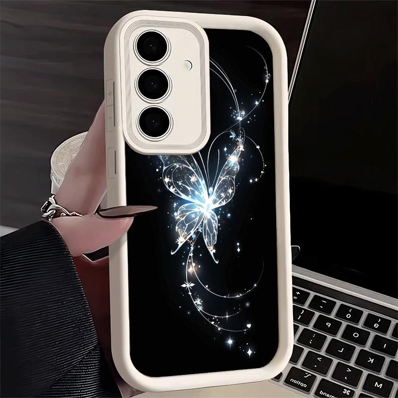 Phone Case for Samsung Galaxy A17 A16 A15 A14 A13 Beautiful Purple Butterfly A56 A36 A26 A55 A35 A25 A54 A34 A24 A53 A33 A23 A07