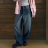New ArrivalS Open Run Women S Balloon Wide Low riSe Non Stretch jeanS Mid Blue
