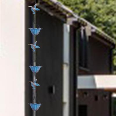 Replacement Downspouts 94.49 Inch Rain Chain for Gutters Eaves Drainage Awnings Bird Bath Water