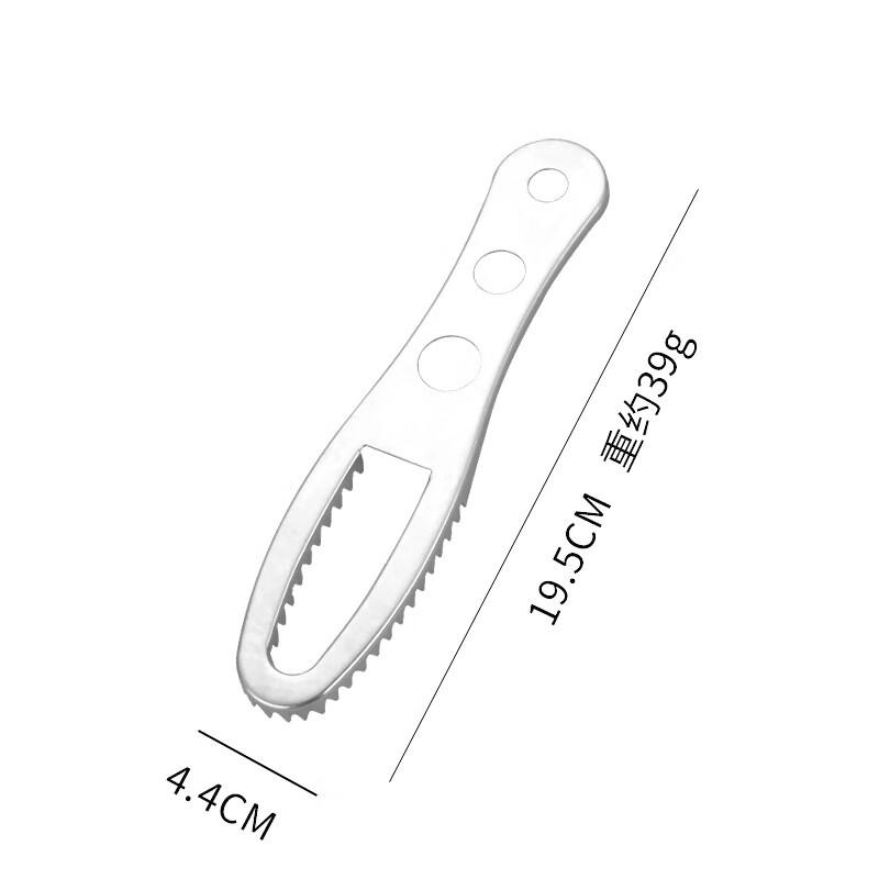 Zhishi Handheld 3-Hole Fish Scaler (4-Pack)
