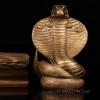Seiko Pure Copper Animal Snake Sculpture Creative Living Room Office Desktop Shop, Craft Decoration, Ornaments, Height14 cm, 1Pc
