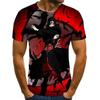 T-shirt stampata 3D Anime giapponese T-shirt uomo donna moda casual Cartoon T-shirt cool top T-shirt oversize Harajuku