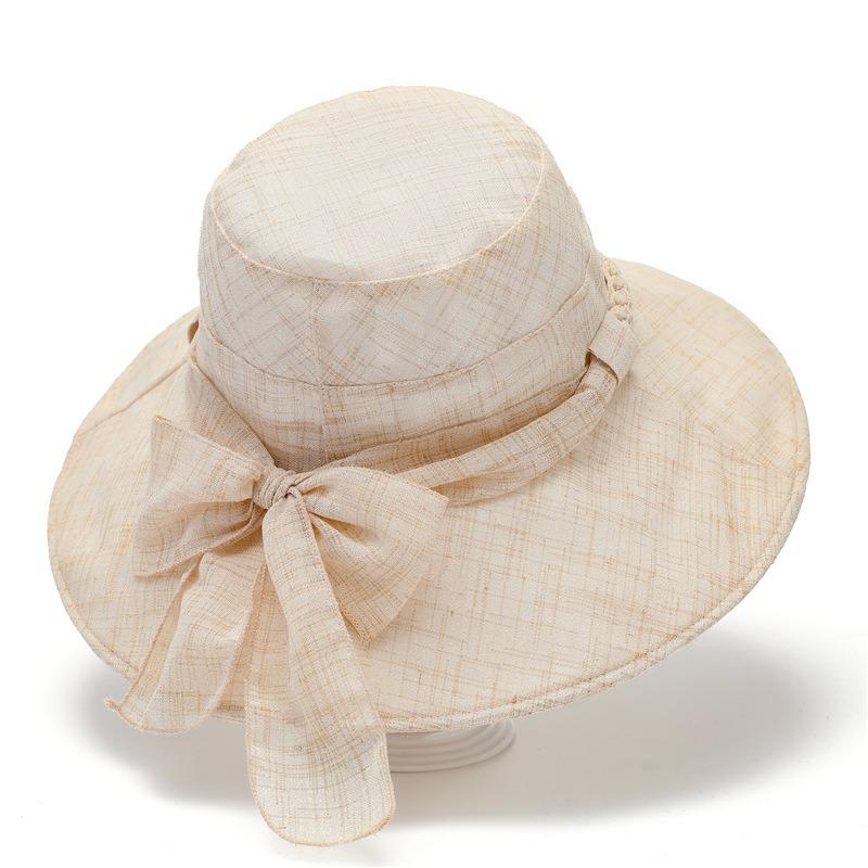 Hat summer thin bucket hat women's big edge sun hat folding sunscreen sun hat cool hat