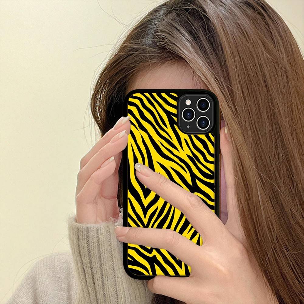 Zebra Print Clip Art For IPhone 17 16 15 14 13 12 11 Pro Max Plus Shockproof PC+TPU Phone Back Cover