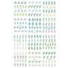 Nail Art Stickers Spring And Summer Series Small Fresh Natural Flowers And Grass Watermark Nail Stickers