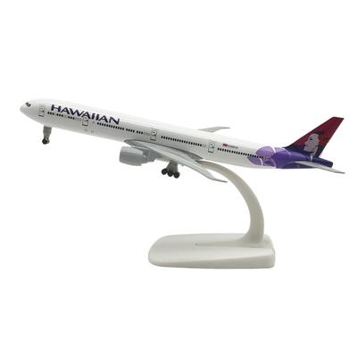 Modellflugzeug der Hawaiian Airlines B777, 20 cm, aus Aluminium-Druckguss, mit Landegestell