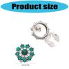 Sophisticated Dress Cuff Links Sparkling Multi Tone Glass Design Comfortable Daily Wear Solution