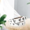 Buckle Decoration Belt Fashion Heart-Shaped Eyelet Hollow Girl Jeans Shorts Porous