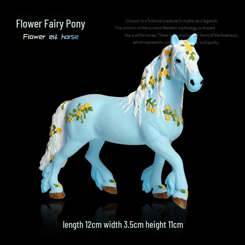 European Mythical Pegasus Unicorn Toy Model: Elf, Mythical Creature, Magic Beast 