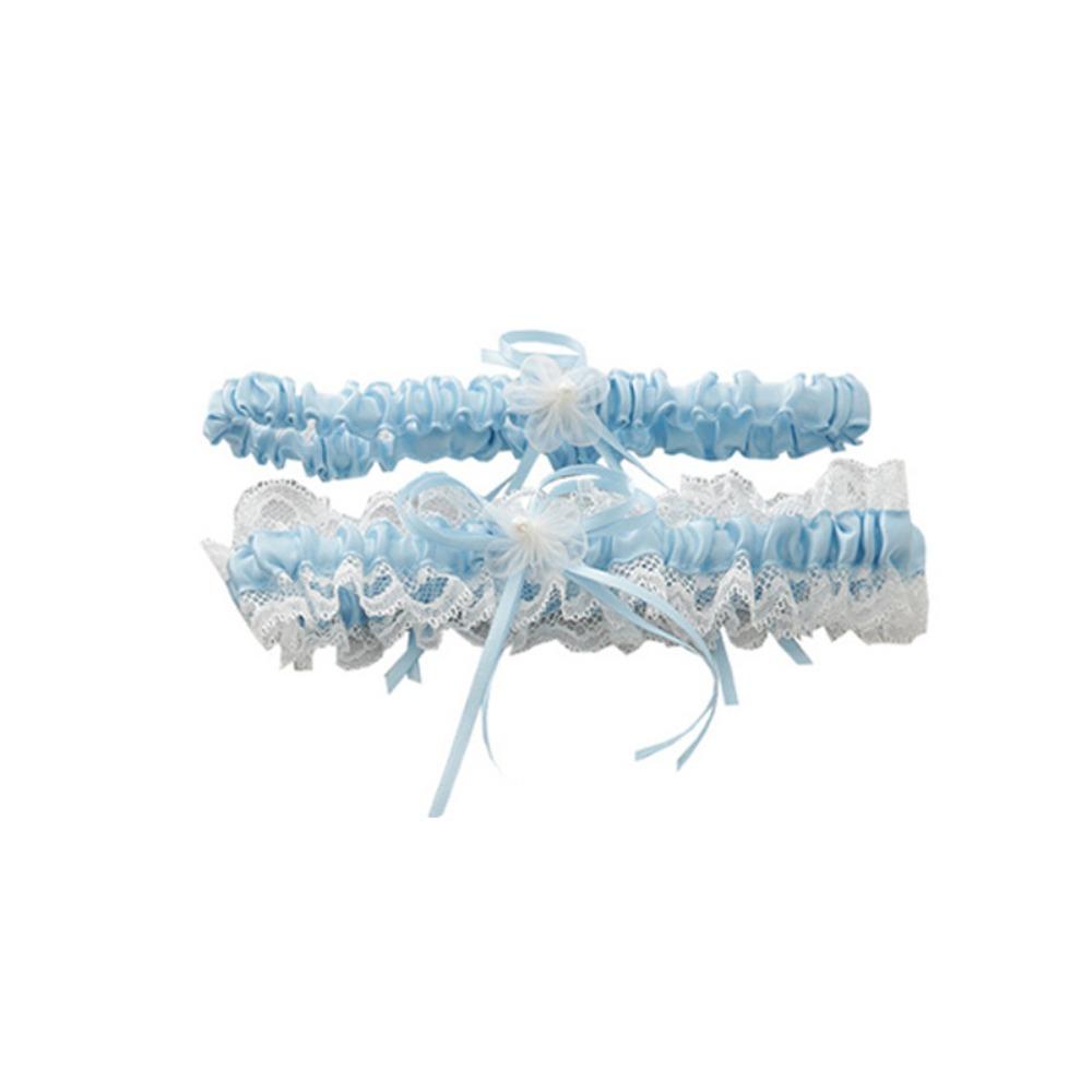 

Новая женская подвязка для невесты, кружевная подвязка с бантом, синяя, украшение для ног, свадебная подвязка для свадьбы