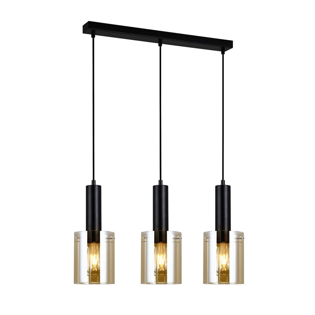 Lampa Wisząca Sardo PND-5581-3-BK+AMB Italux