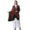 Weavers Villa Women Pashmina Shawl (Black-2, Large)
